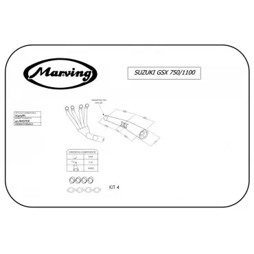 Marving S/3504/BC Suzuki Gsx 750