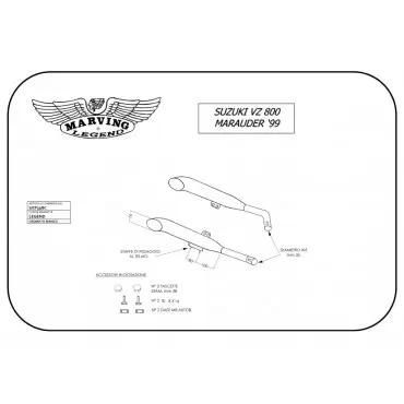 Marving S/CP33/BC Suzuki Vz 800 Marauder 99/02