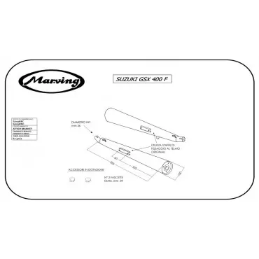 Marving S/2038/BC Suzuki Gsx 400 F