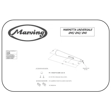 Marving U/45/BC Echappements Sport Universel