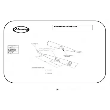 Marving K/2033/BC Kawasaki Z 650 F