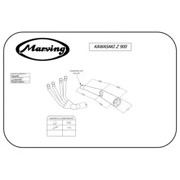 Marving K/3403/BC Kawasaki Z 900