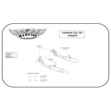 Marving Y/CP13/BC Yamaha Fzx 750 Phaser