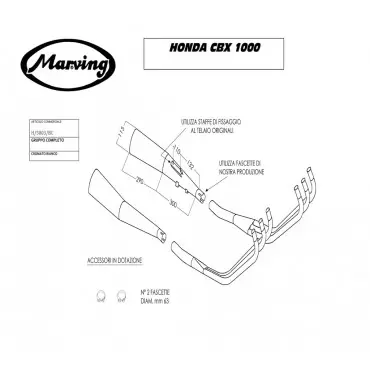 Marving H/5003/BC Honda Cbx 1000 