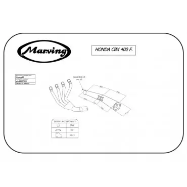 Marving H/3309/BC Honda Cbx 400 F