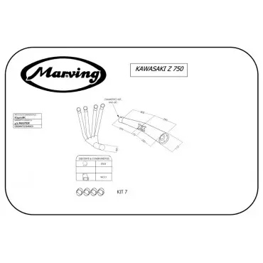 Marving K/3402/BC Kawasaki Z 750 