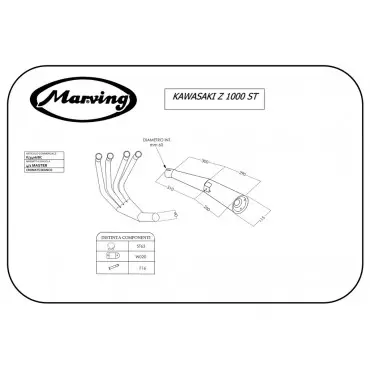 Marving K/3406/BC Kawasaki Z 1000 St