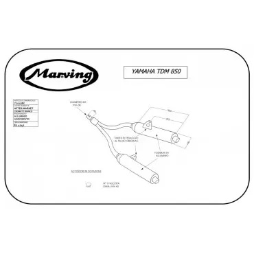 Marving Y/2113/BC Yamaha Tdm 850