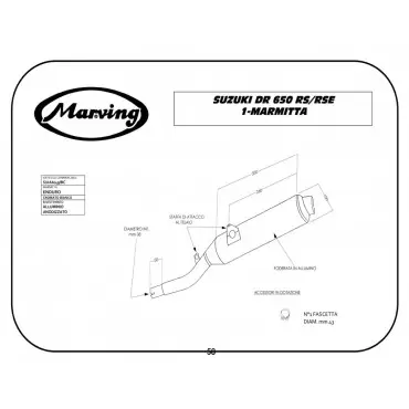 Marving S/AAA/49/BC Suzuki Dr 650 Rs/rse