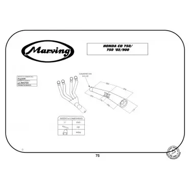 Marving H/3306/BC Honda Cb 900 F Bol D'Or