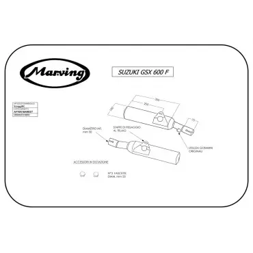 Marving S/2093/NC Suzuki Gsx 600 F