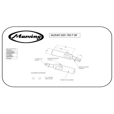 Marving S/2111/NC Suzuki Gsx 750 F 90