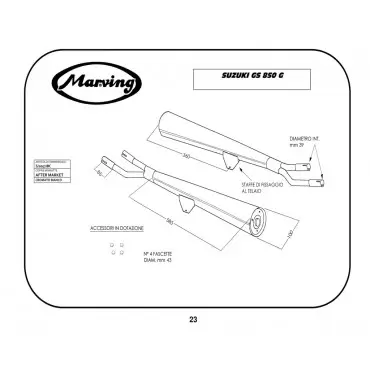 Marving S/2057/BC Suzuki Gs 850 G