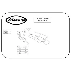 Marving H/3312/NC Honda Cb 900 F 1982