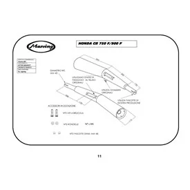 Marving H/2001/BC Honda Cb 750 F/ 750 1982>
