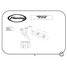 Marving H/3306/BC Honda Cb 750 F/750 1982>
