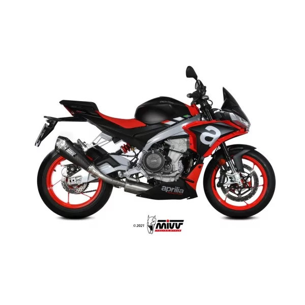 Mivv Scarico Sportivo Completo Carbonio Aprilia TUONO 660