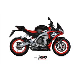 Mivv Sport Exhaust Full System Black Aprilia TUONO 660