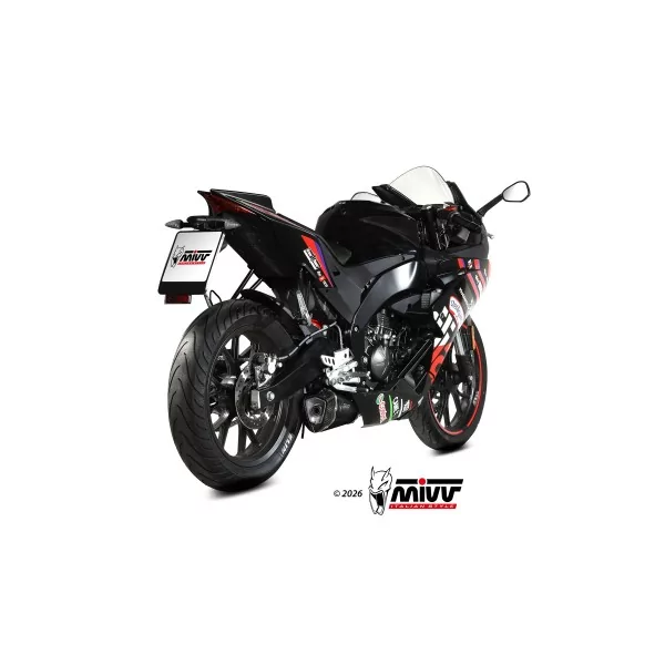 Mivv Scarico Sportivo Completo Nero Aprilia RS 125