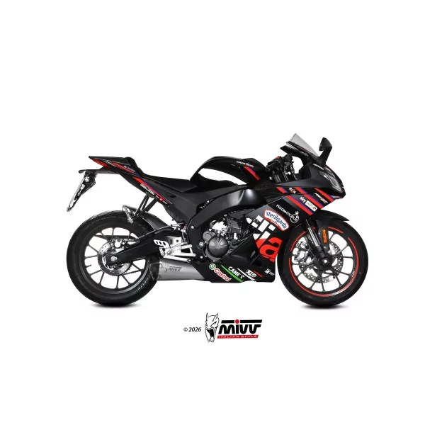 Mivv Sport Exhaust Full System Stainless Steel Aprilia RS 125