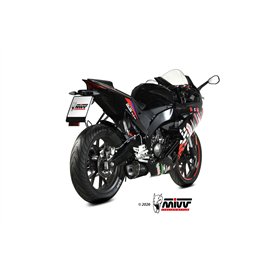 Mivv Komplette Sport-Auspuffanlage Schwarz Aprilia RS 125