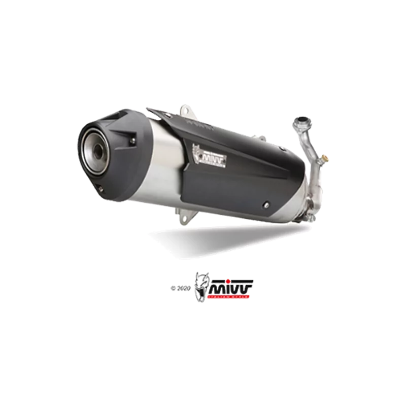 Mivv Sport Exhaust Full System Stainless Steel Kymco DOWNTOWN 350 Mivv Sport Exhaust Full System Stainless Steel Kymco DOWNTOWN 350