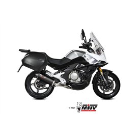 Mivv OVAL Nero fondello carbonio CF Moto 650MT