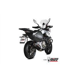 Mivv OVAL Schwarz Carbon-Endkappe CF Moto 650MT