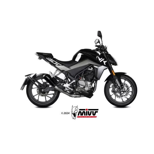 Mivv Sport Exhaust Full System Black CFMOTO 300NK