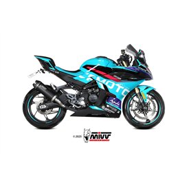 Mivv AK-1 Schwarz Carbon-Endkappe CF Moto 450SR