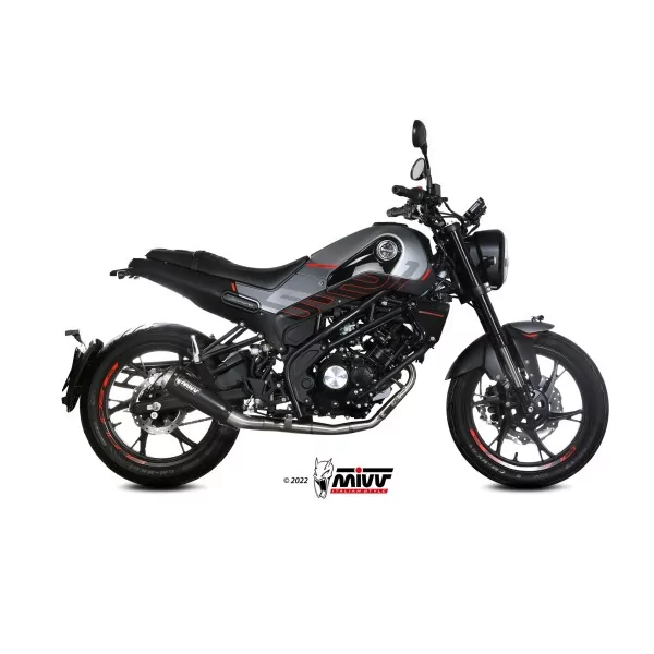 Mivv Sport Exhaust Full System Black Benelli LEONCINO 125