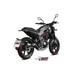 Mivv Komplette Sport-Auspuffanlage Schwarz Benelli LEONCINO 125