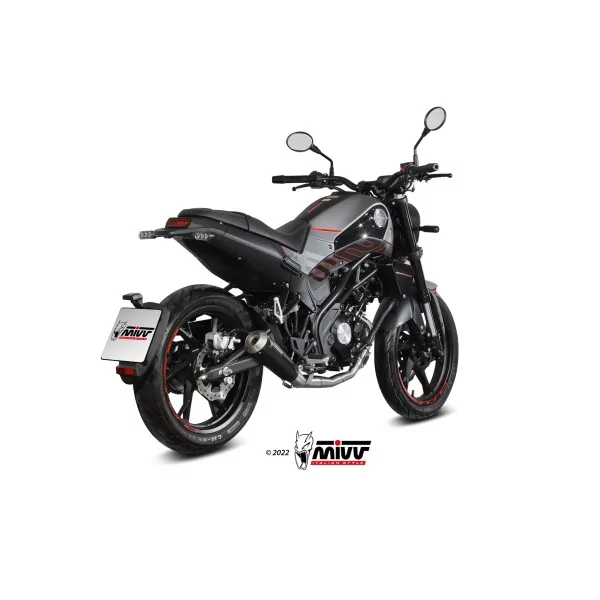 Mivv Sport Exhaust Full System Black Benelli LEONCINO 125