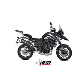 Mivv OVAL Schwarz Carbon-Endkappe Benelli TRK 702 / X