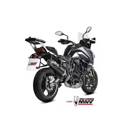 Mivv OVAL Black carbon end cap Benelli TRK 702 / X