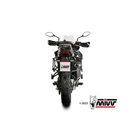 Mivv OVAL Schwarz Carbon-Endkappe Benelli TRK 702 / X