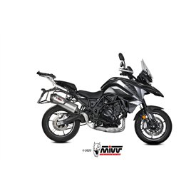 Mivv OVAL Inox fond carbone Benelli TRK 702 / X