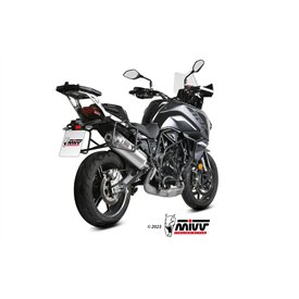 Mivv OVAL Inox fond carbone Benelli TRK 702 / X
