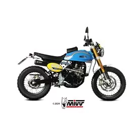 Mivv Komplette Sport-Auspuffanlage Schwarz Fantic Motor CABALLERO 500