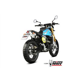 Mivv Komplette Sport-Auspuffanlage Schwarz Fantic Motor CABALLERO 500