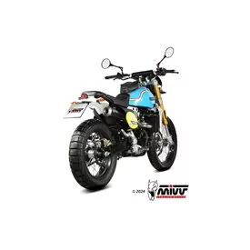 Mivv Komplette Sport-Auspuffanlage Schwarz Fantic Motor CABALLERO 500