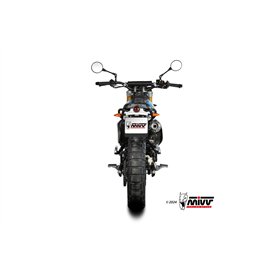 Mivv Komplette Sport-Auspuffanlage Schwarz Fantic Motor CABALLERO 500
