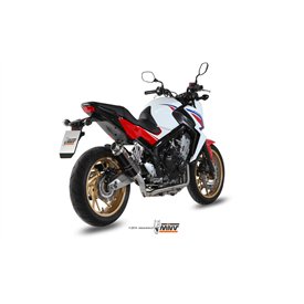 Mivv Scarico Sportivo Completo Nero Honda CB 650 F