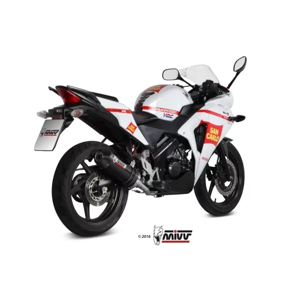 Mivv Scarico Sportivo Completo Carbonio fondello carbonio Honda CBR 125 R