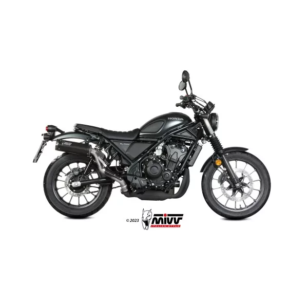 Mivv HR-1 Nero fondello carbonio Honda CL 500