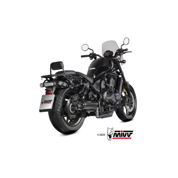 Mivv HR-1 Nero fondello carbonio Honda CMX 1100 REBEL