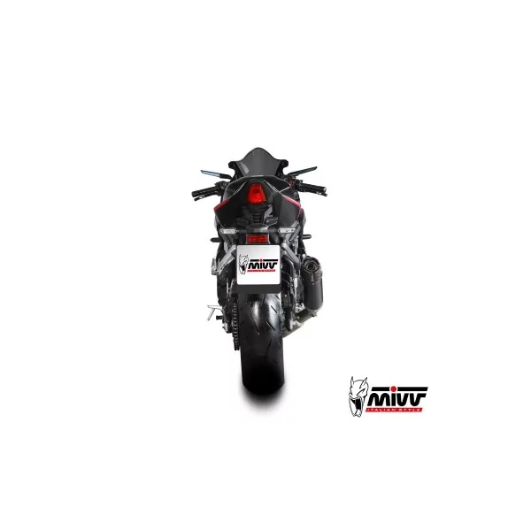 Mivv Scarico Sportivo Completo Nero fondello carbonio Honda CBR 650 R