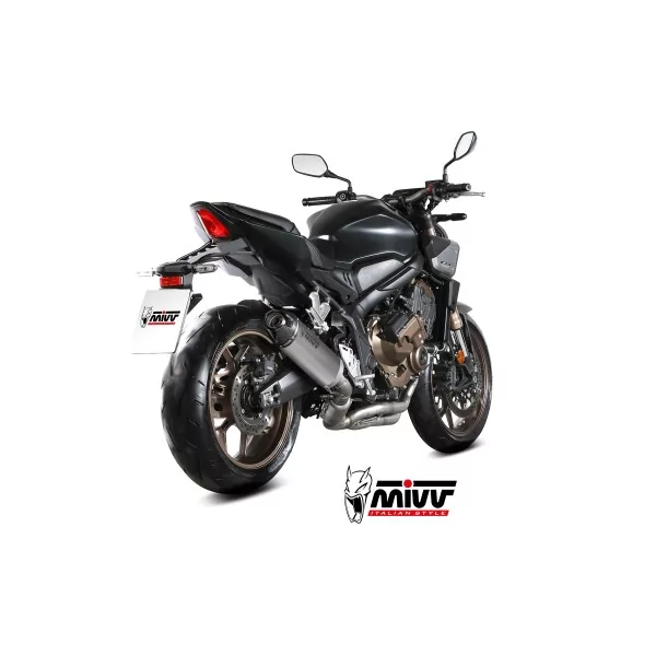 Mivv Echappement Sport Complet Titane fond carbone Honda CB 650 R
