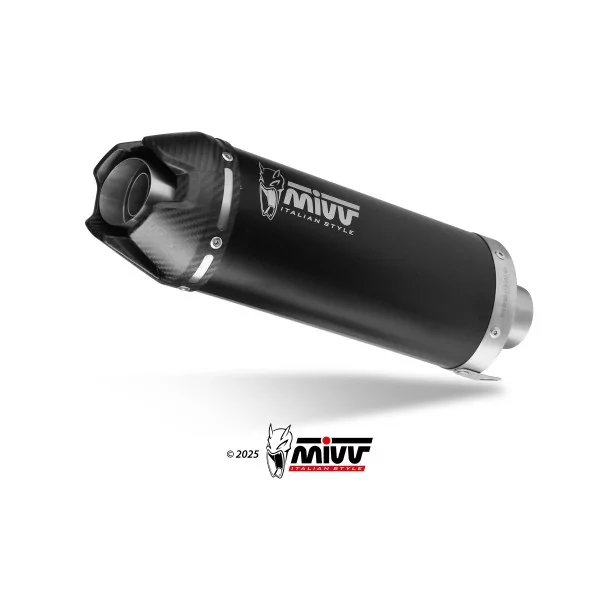 Mivv Sport Exhaust Full System Black carbon end cap Honda CBR 650 R