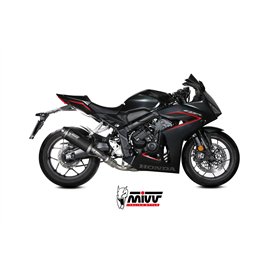 Mivv Scarico Sportivo Completo Nero fondello carbonio Honda CBR 650 R